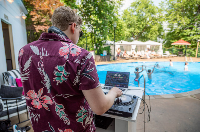 Crescent Hotel DJ at Resort Pool