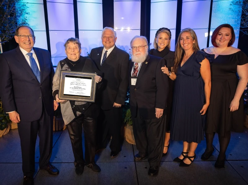 Elise Roenigk receiving Historic Hotels of America Lifetime Achievement Award