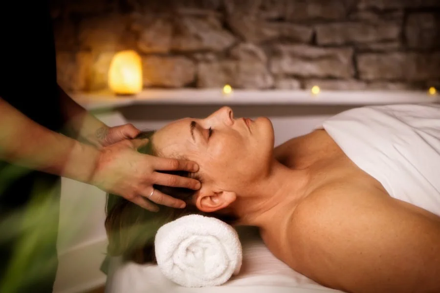Relaxing massage at New Moon Spa in Eureka Springs Arkansas.